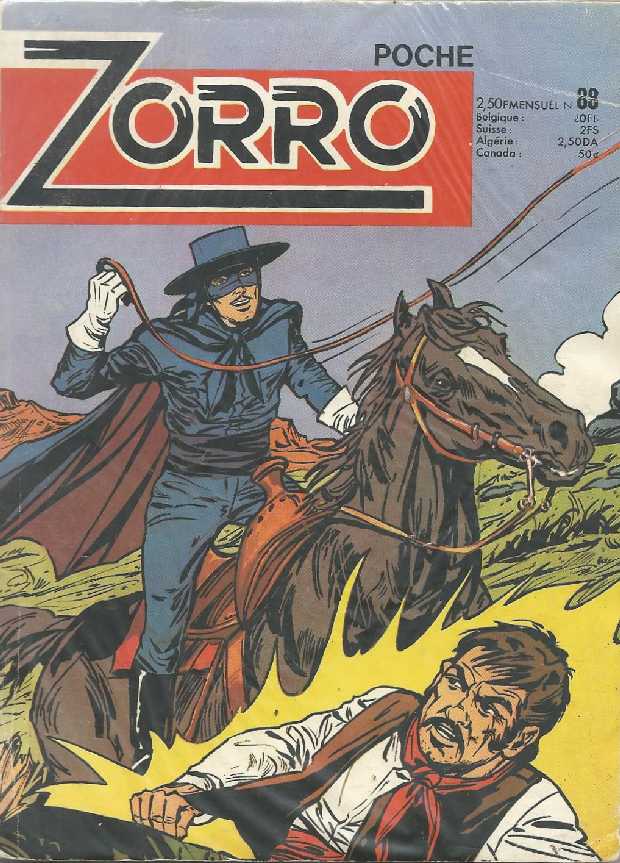 Scan de la Couverture Zorro SFPI Poche n 88